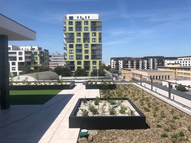 Vyvýšené záhony s bohatou výsadbou